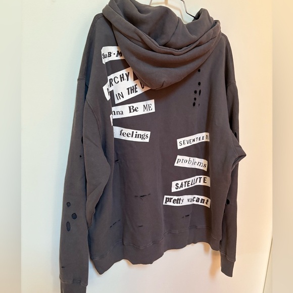 NWOT Urban Outfitters Sex Pistols Patched Graphic Hoodie Sweatshirt Size S/M - Picture 13 of 15